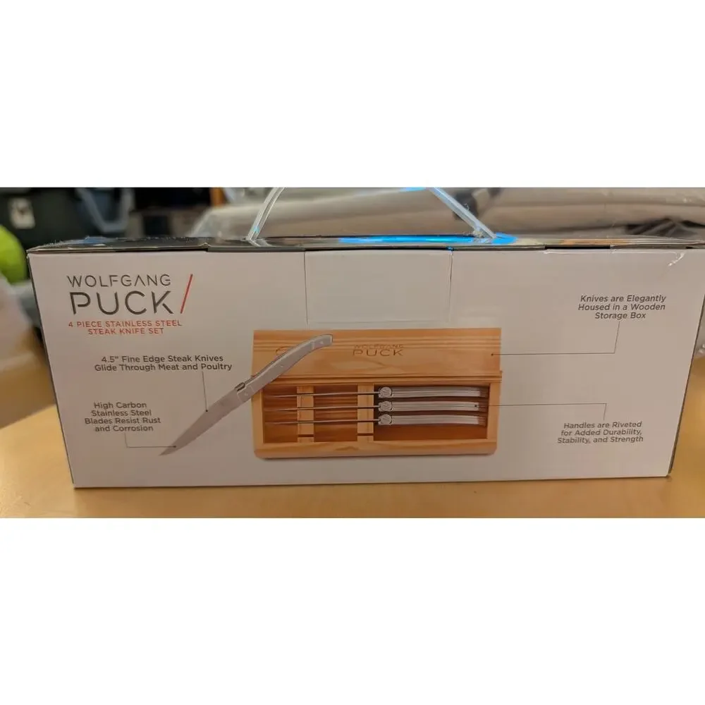 ☀️NWT Wolfgang Puck Steak Knife Set